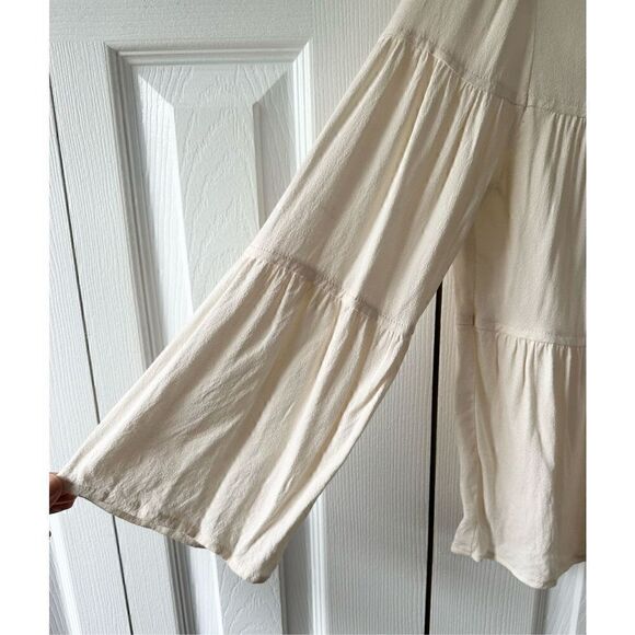 Madewell Tiered Button Back Blouse Top - Picture 3 of 5